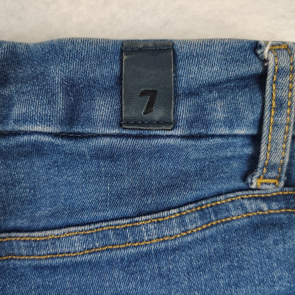 7 For All Mankind UHR Taylorless Skinny Boot Jeans Size 27 $148 - Picture 5 of 9